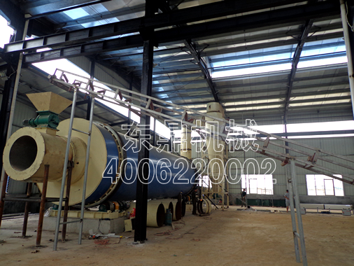 三筒木屑烘干機安裝